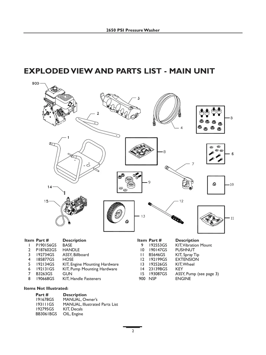 BRIGGS AND STRATTON, 01806, IPL.2
